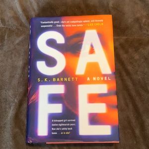 SAFE. Novel by S.K Barnett. Like new book